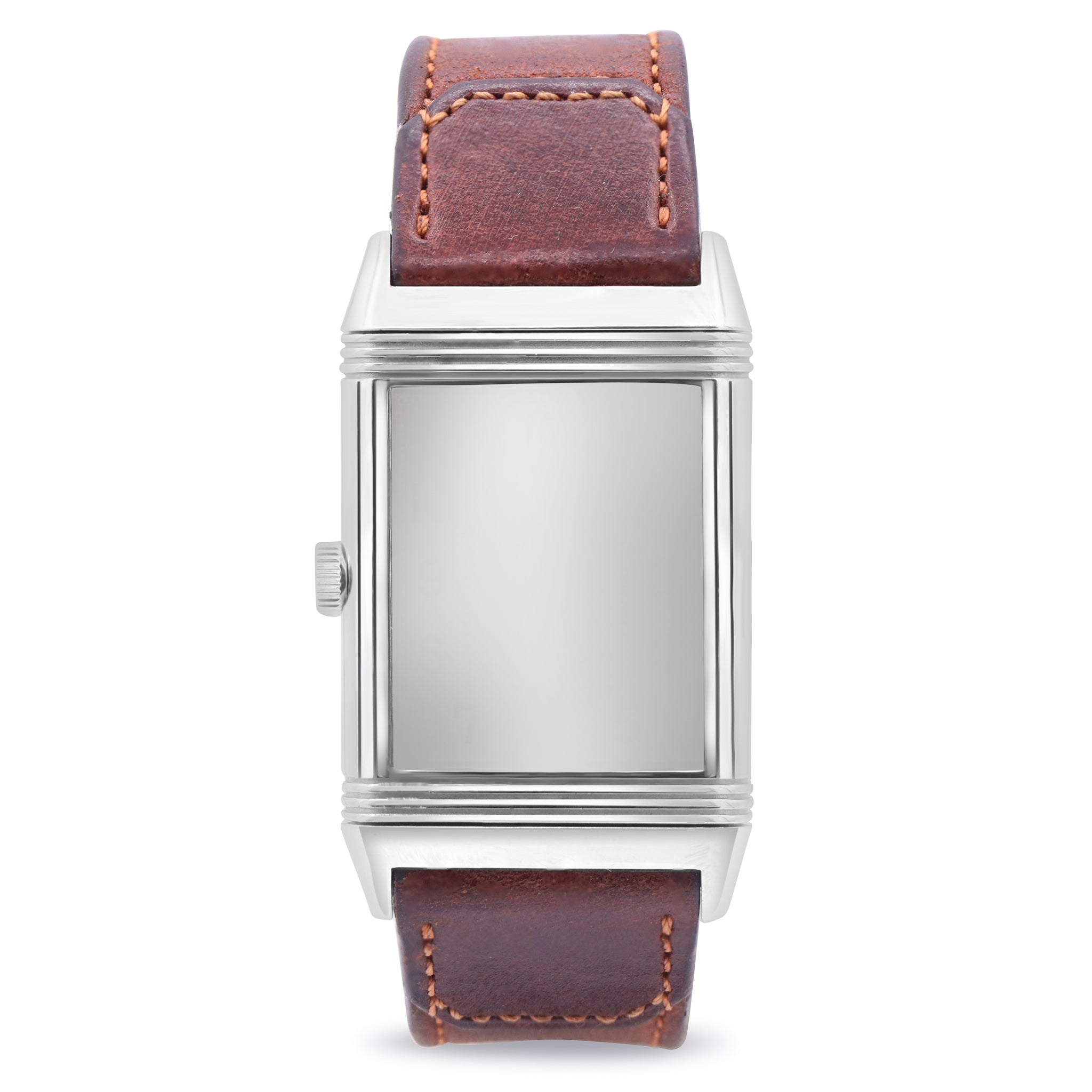REVERSO STEEL MONOFACE SMALL SECONDS SILVER. DIAL WATCH