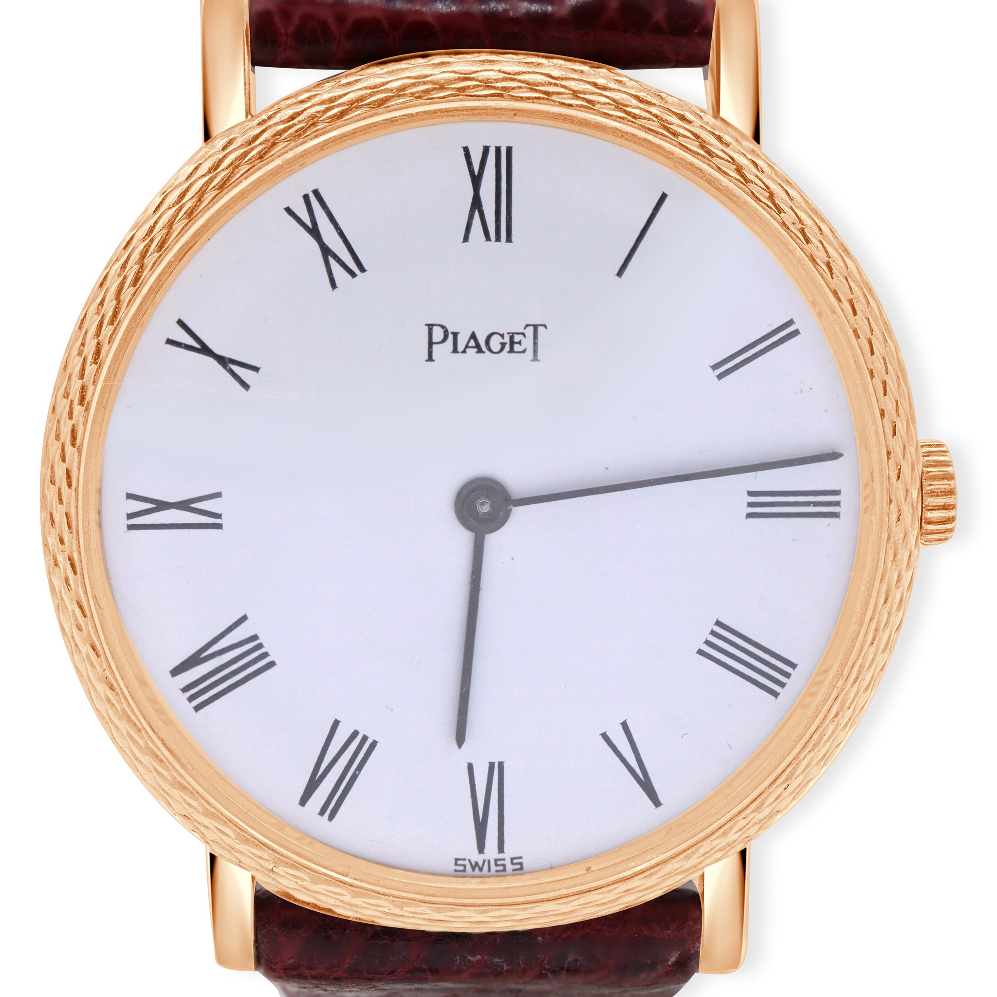 VINTAGE RARE LADIES 18K YELLOW GOLD, WHITE DIAL