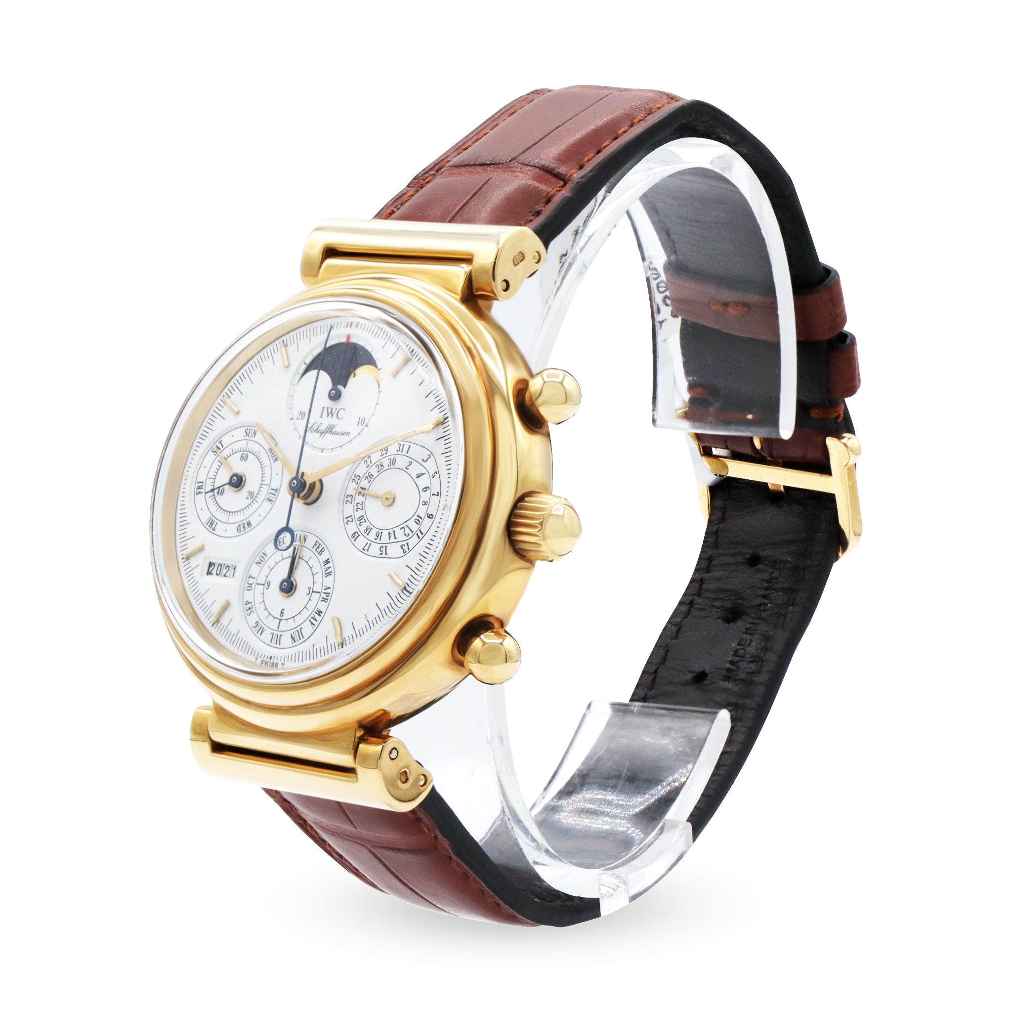 DA VINCI 18K YELLOW GOLD PERPETUAL CALENDAR WHITE DIAL