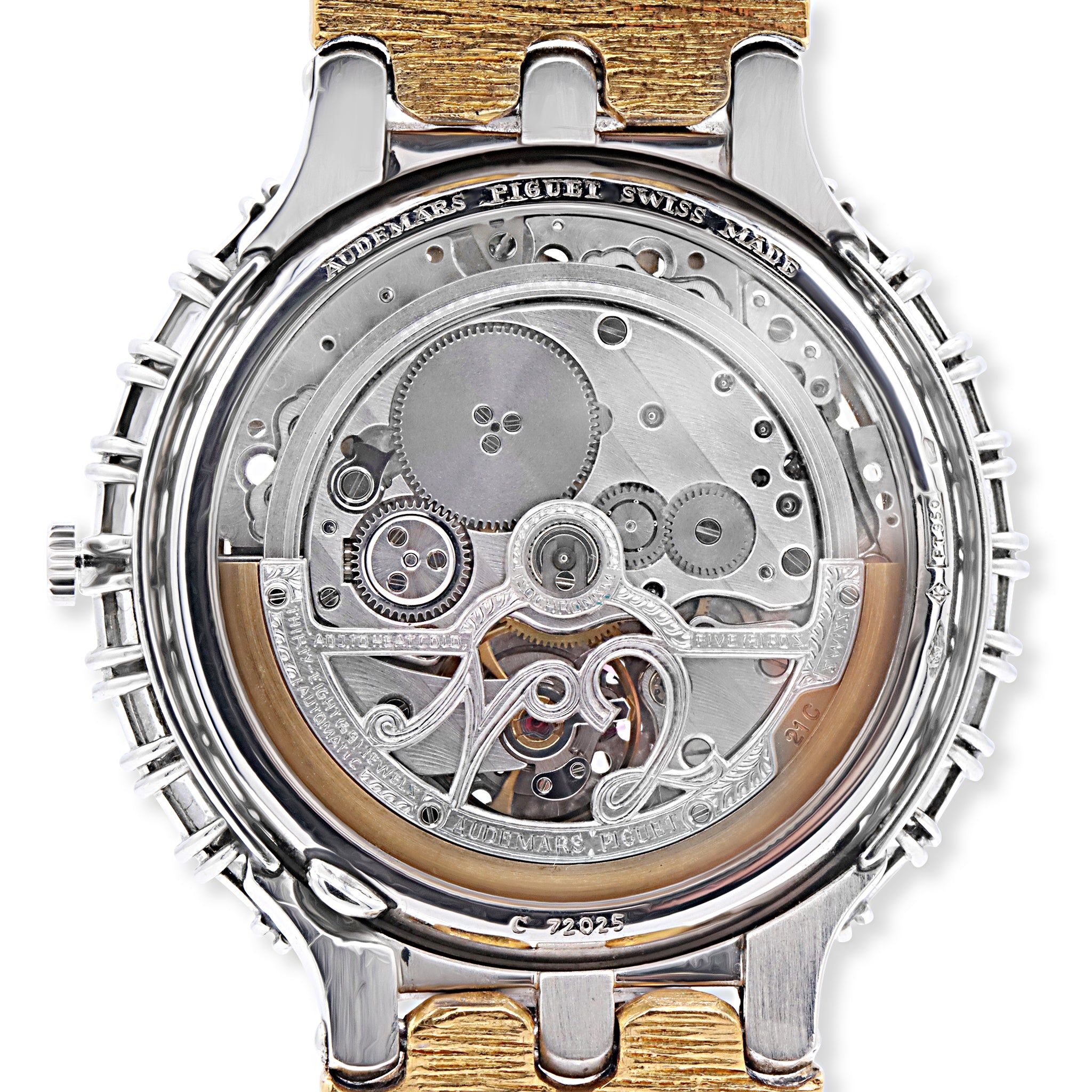 Rolls Royce Platinum and Gold with Baguette and Round Diamond Bezel