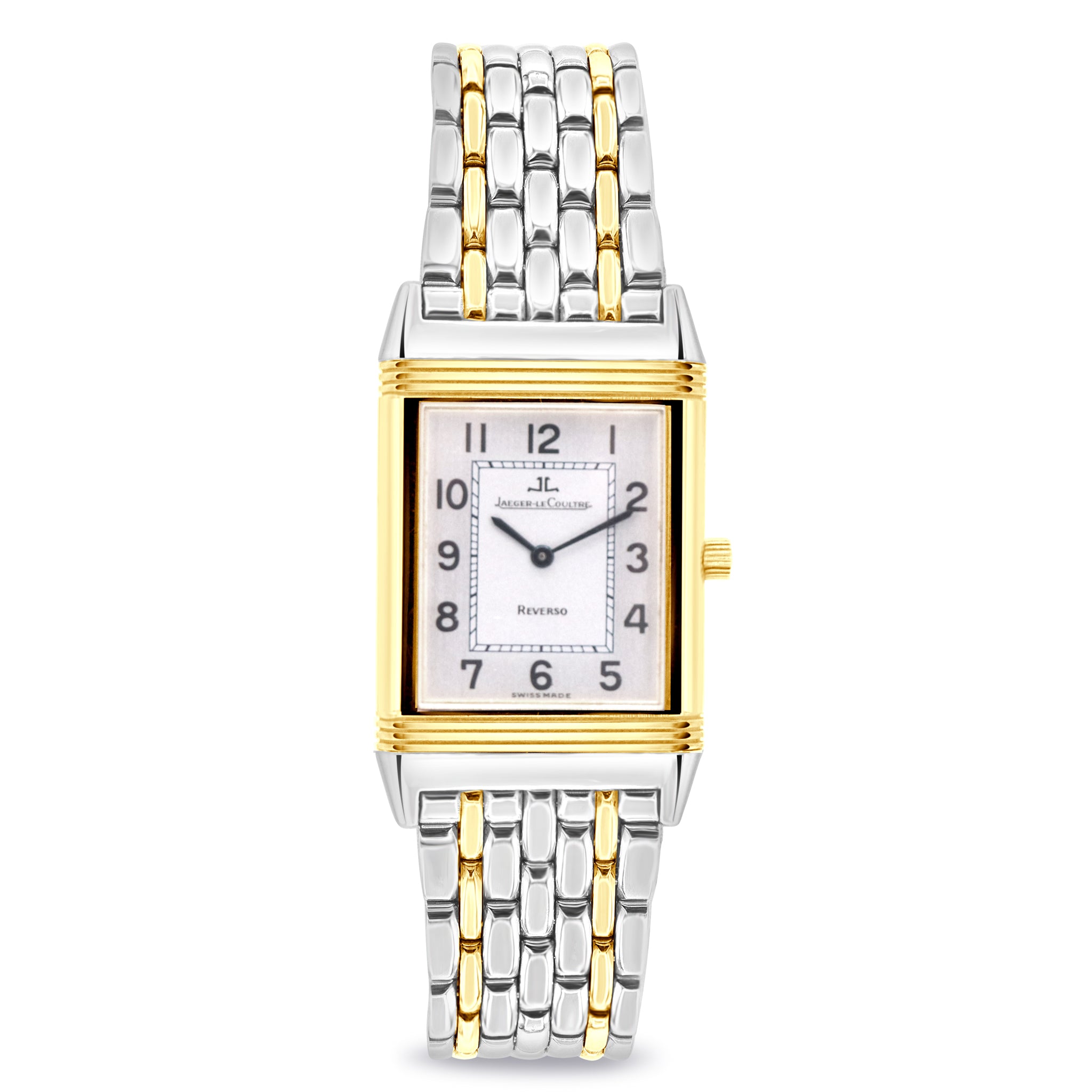 REVERSO CLASSIQUE TWO-TONE, SILVER DIAL