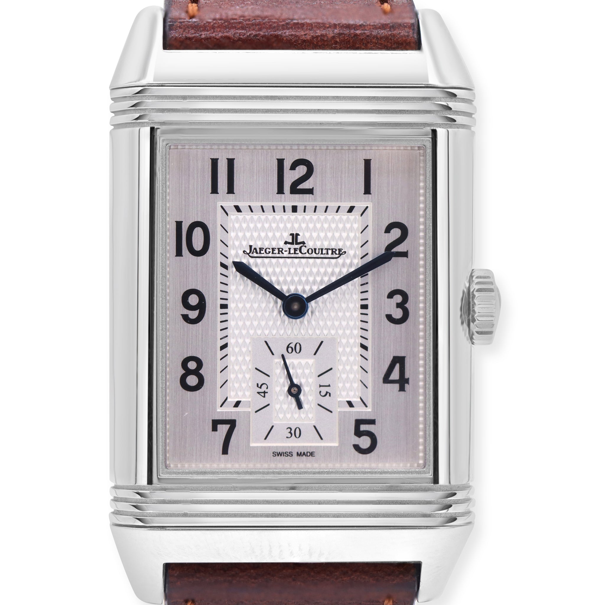 REVERSO CLASSIC DUOFACE STEEL SILVER/BLACK DIAL