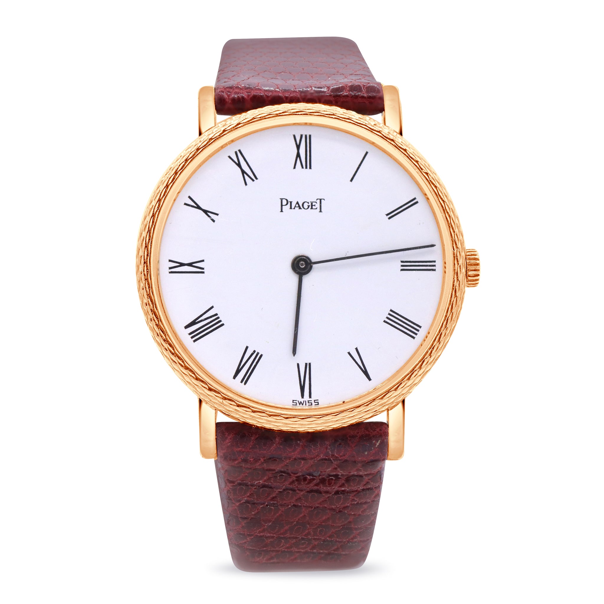 VINTAGE RARE LADIES 18K YELLOW GOLD, WHITE DIAL