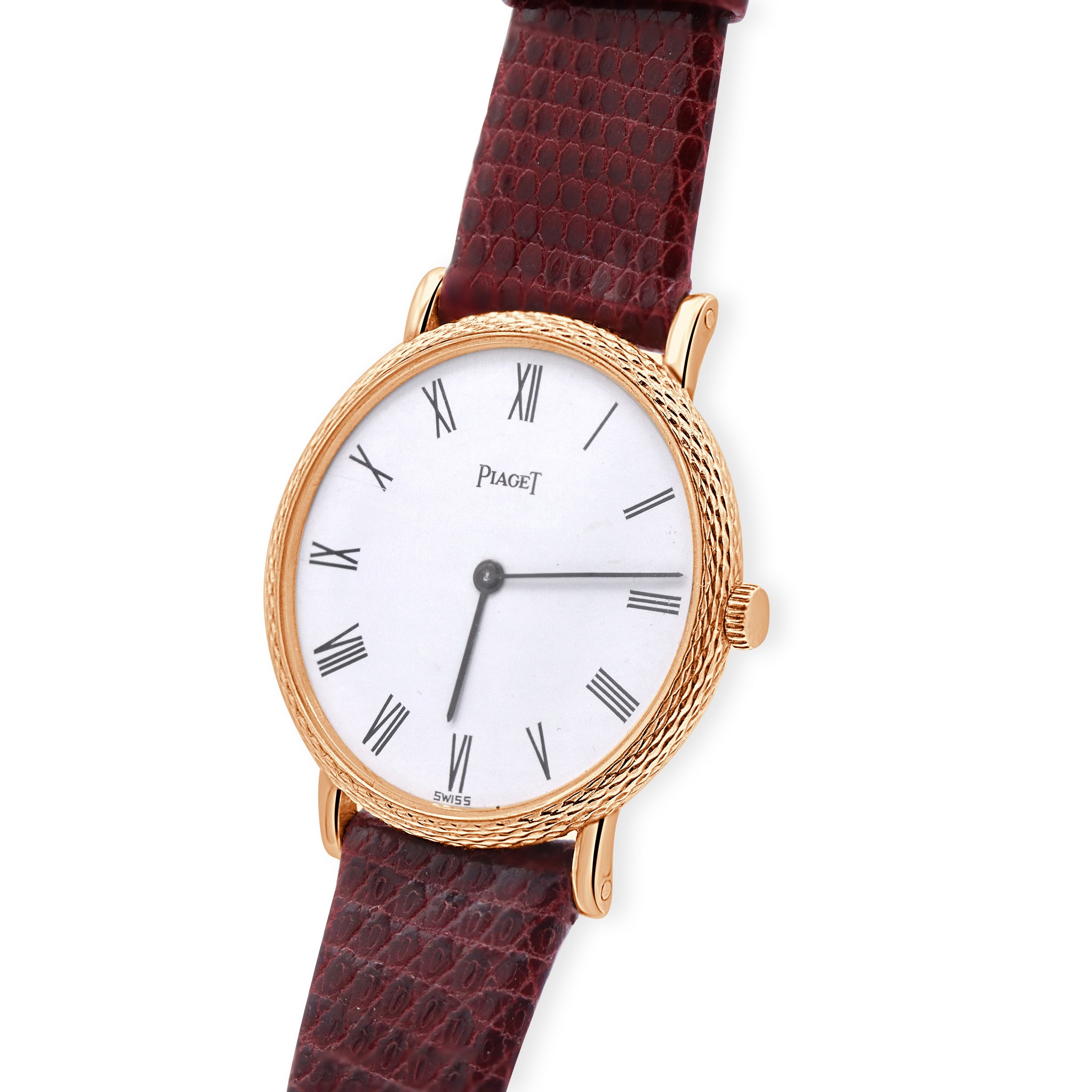 VINTAGE RARE LADIES 18K YELLOW GOLD, WHITE DIAL