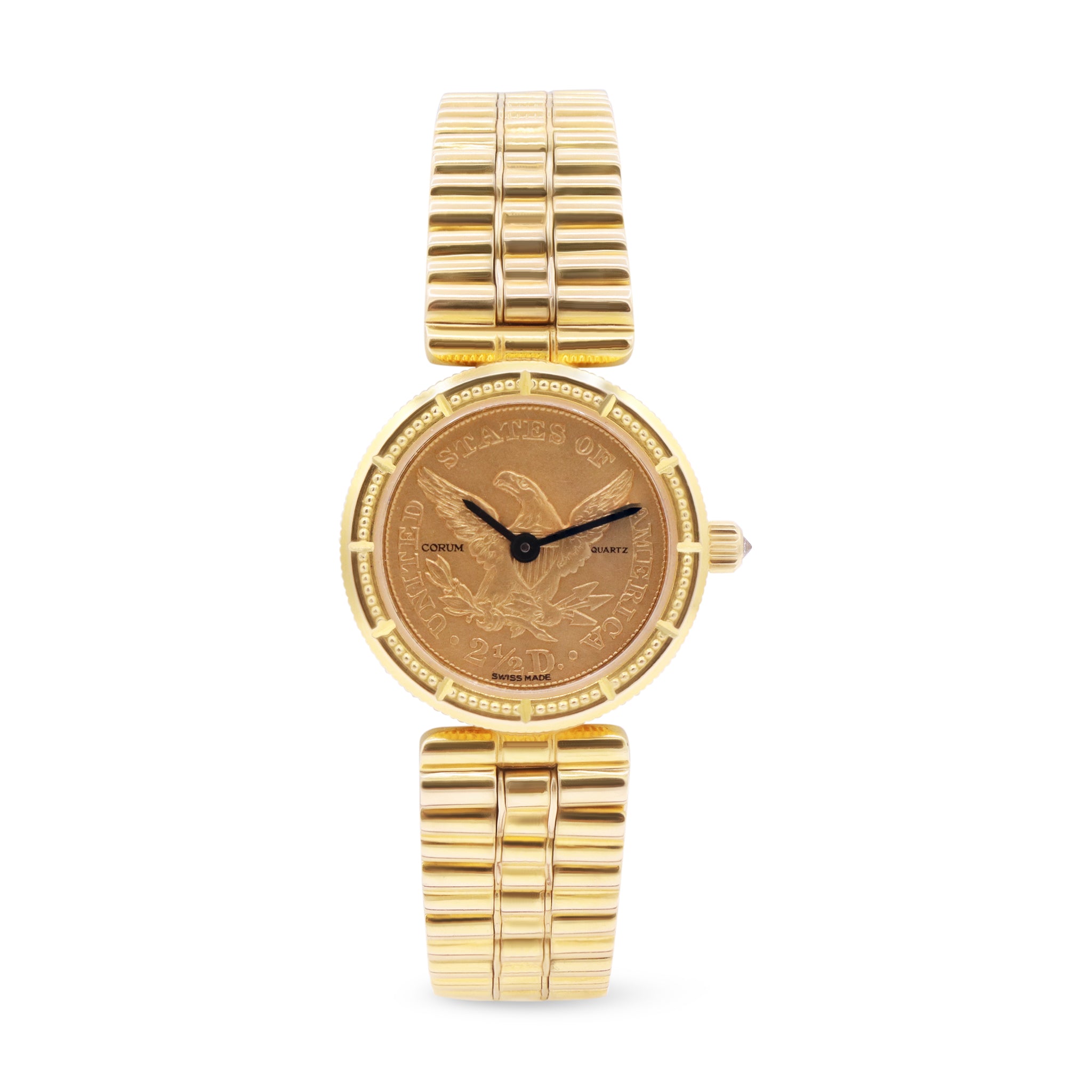 COIN 1840 18K YELLOW GOLD 2 1/2 DOLLARS LADIES