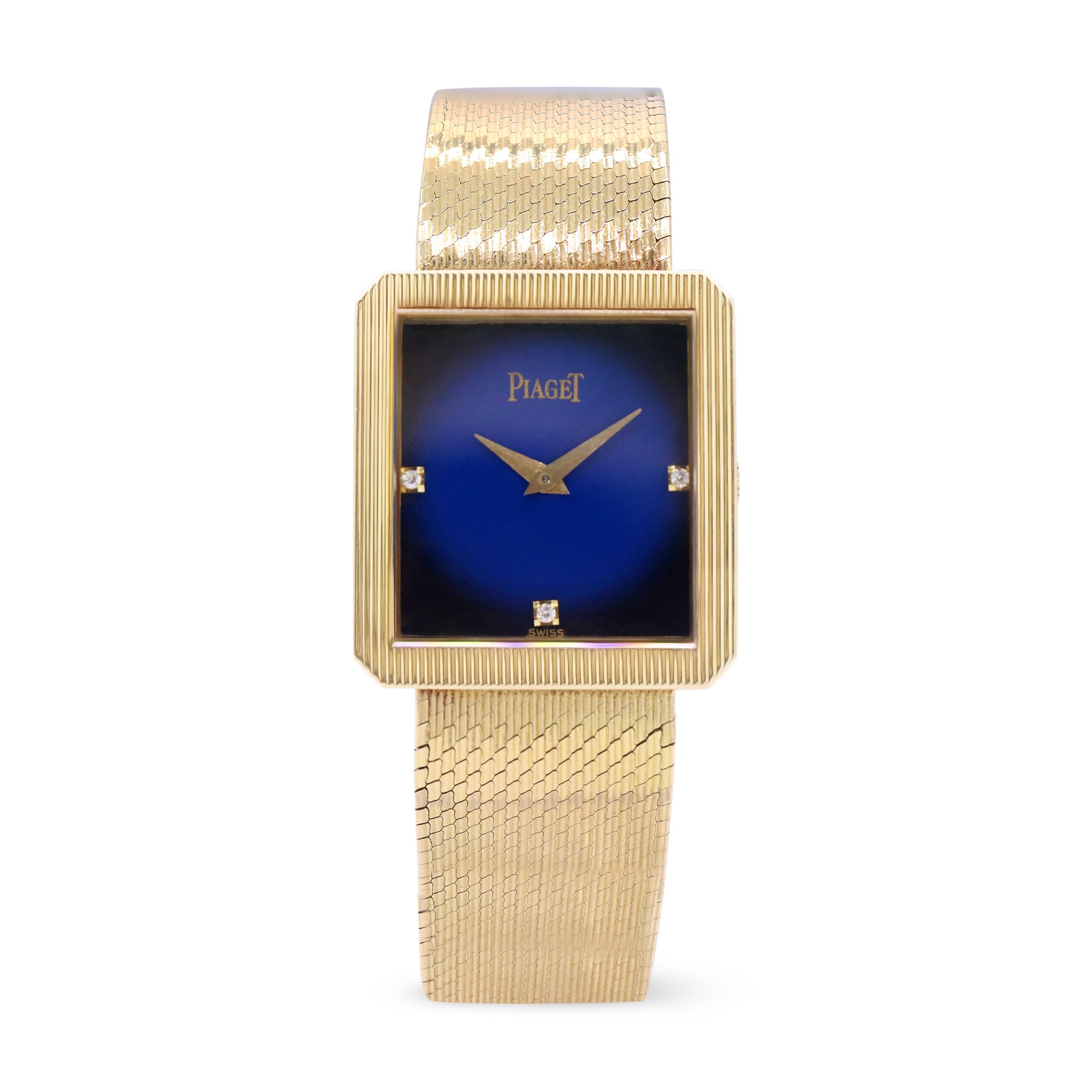 PROTOCOLE 18K YELLOW GOLD SUNBIRST DIAL