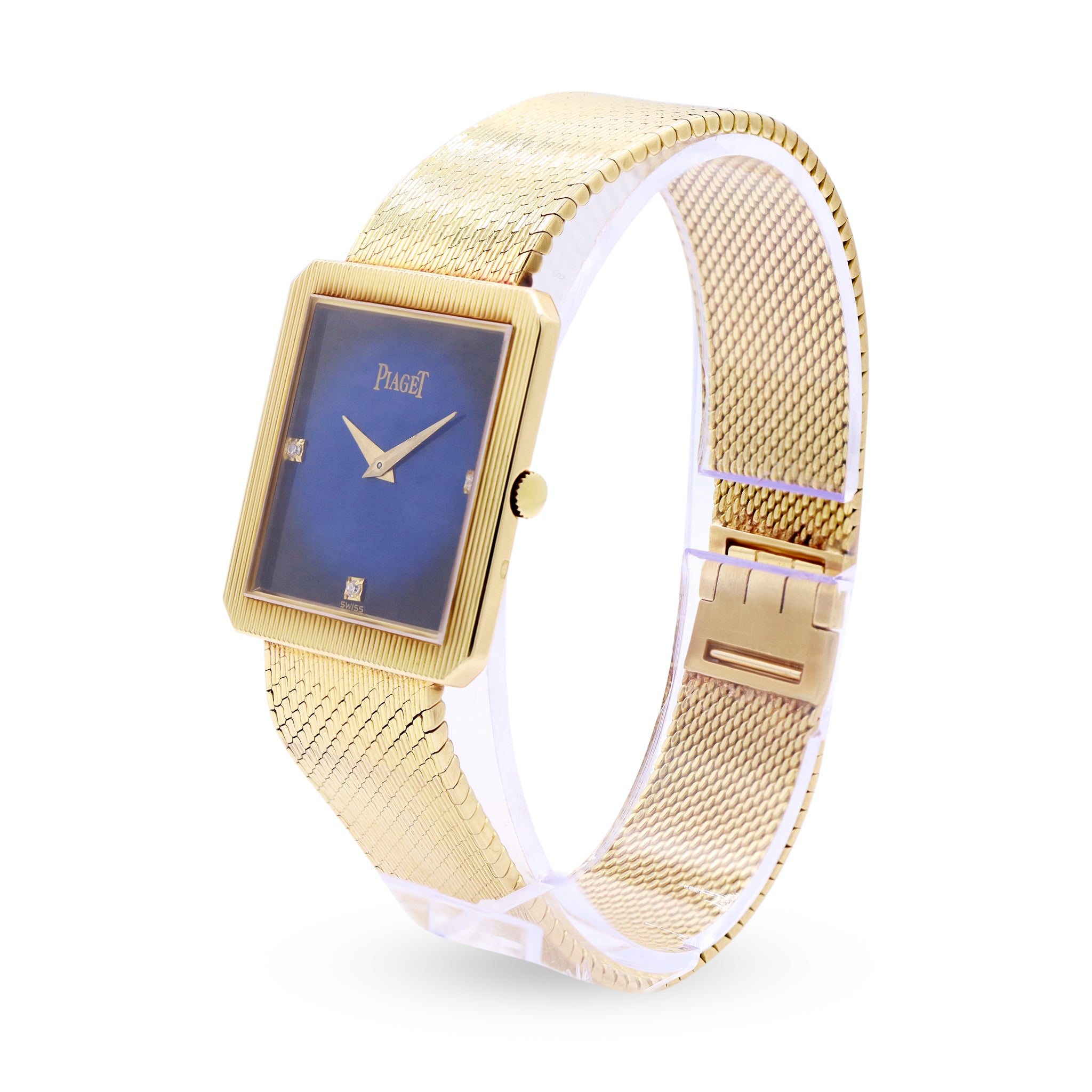 PROTOCOLE 18K YELLOW GOLD SUNBIRST DIAL