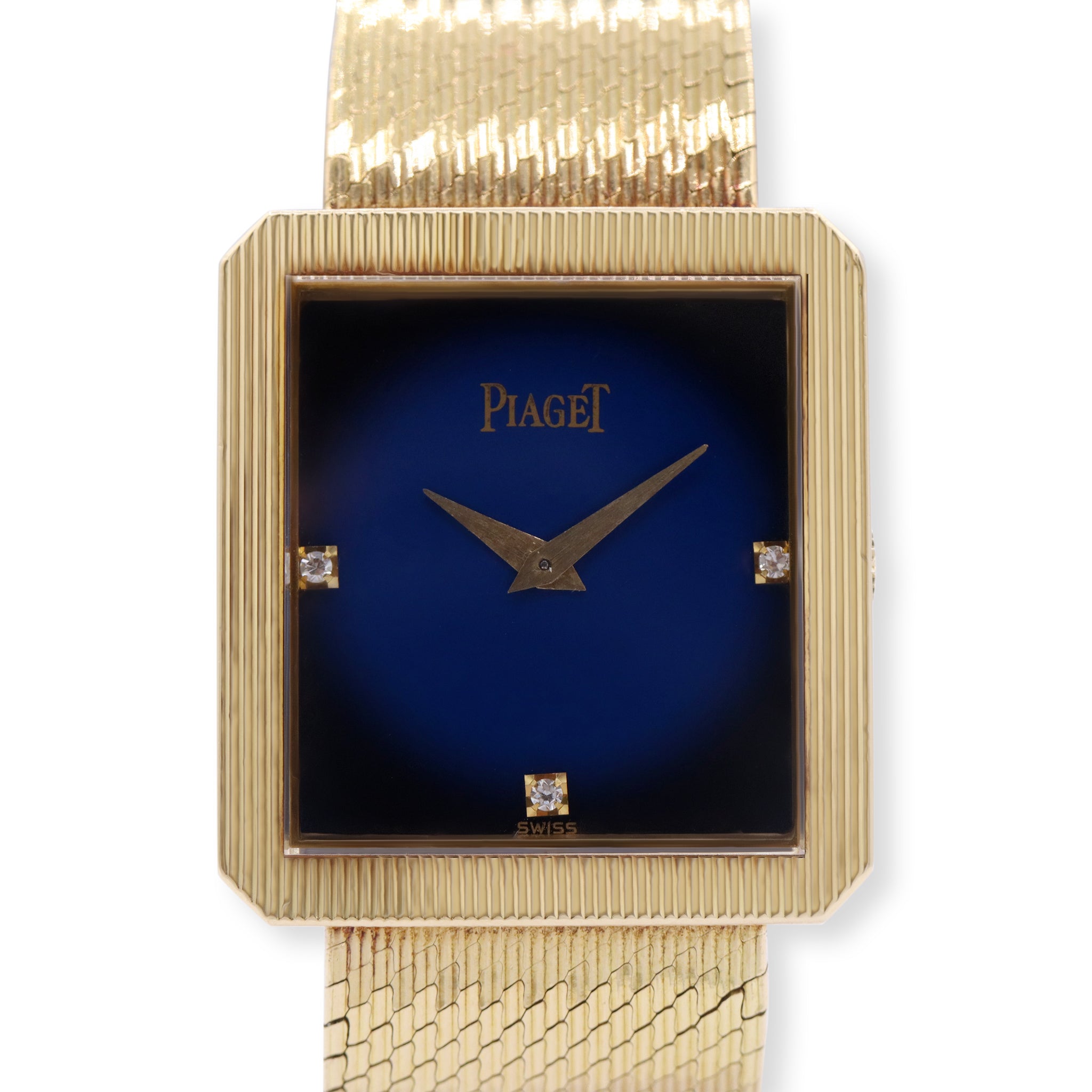 PROTOCOLE 18K YELLOW GOLD SUNBIRST DIAL