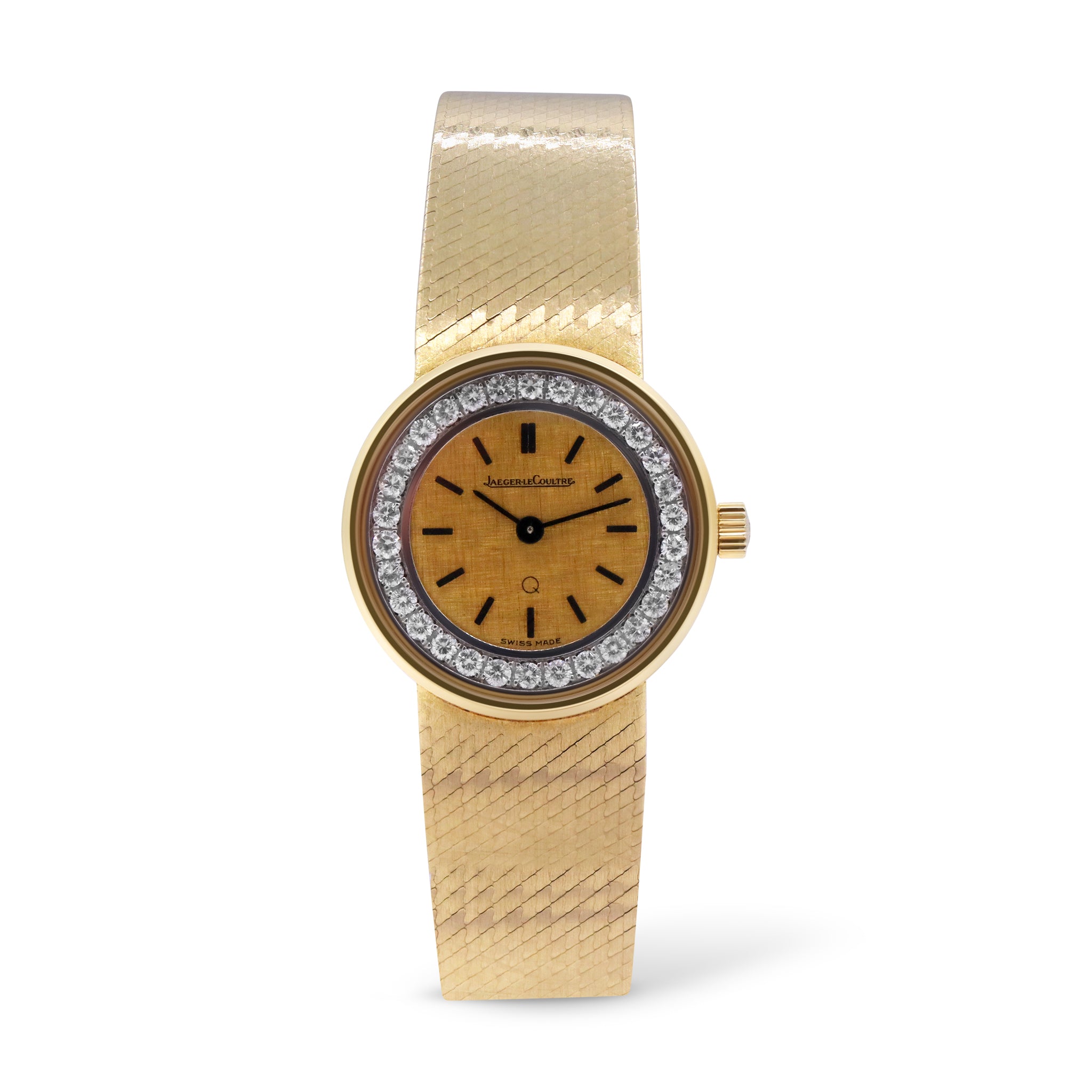 Sold-Jaeger-LeCoultre Q Gold Band, Gold Fare Diamond Circle, 1000191 1554948