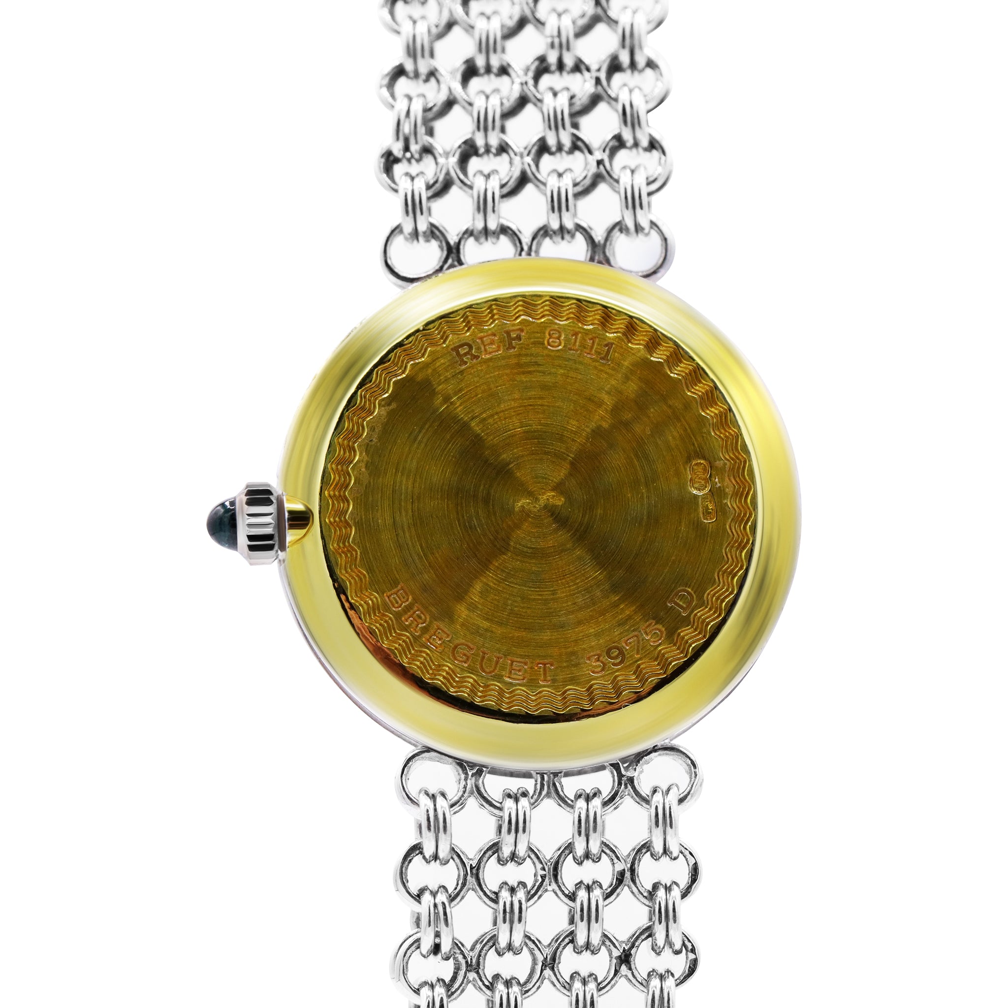 SOLD CLASSIQUE LADIES 18K WHITE GOLD SILVER DIAL DIAMOND BEZEL