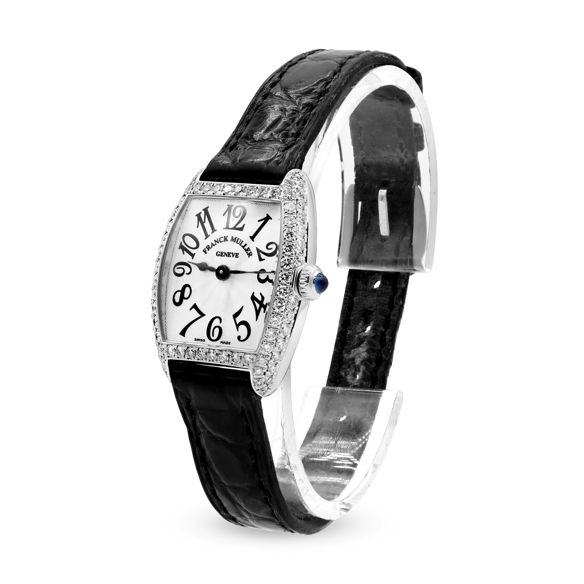 CINTREE CURVEX LADIES 18K WHITE GOLD, SILVER DIAL