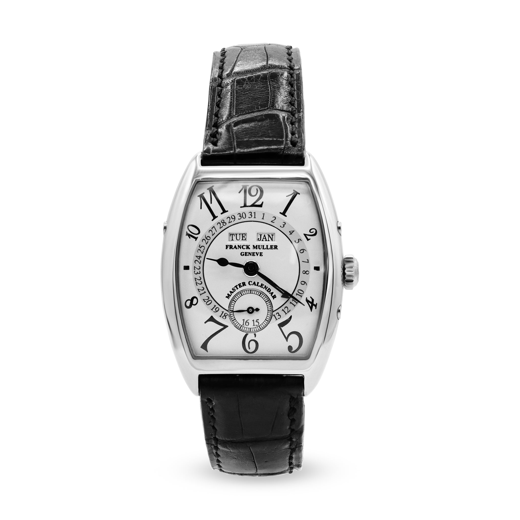 Sold-Frank Muller Black Band Calendar Watch 7501 MC N.02