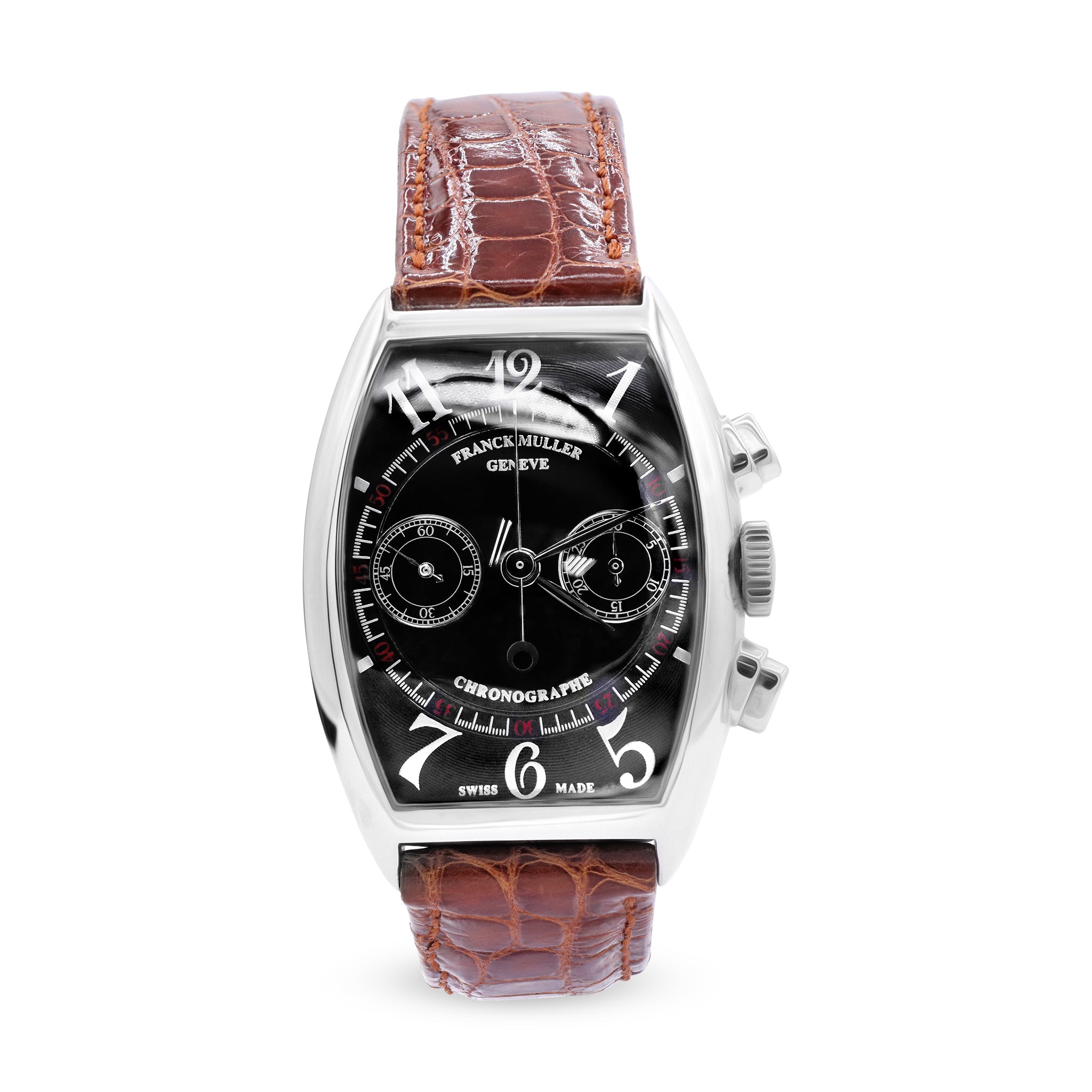 CASABLANCA, 18K WHITE GOLD, BLACK DIAL