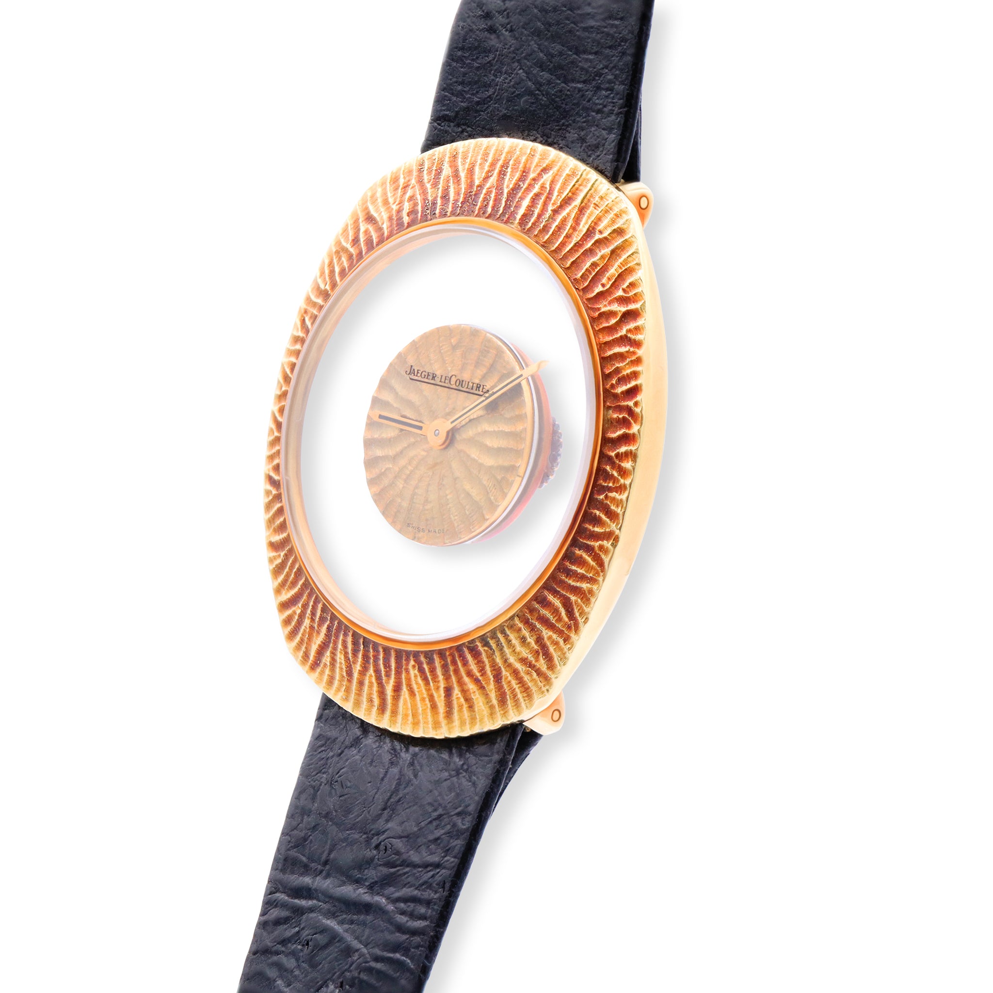 RARE VINTAGE 18K YELLOW GOLD, GOLD DIAL