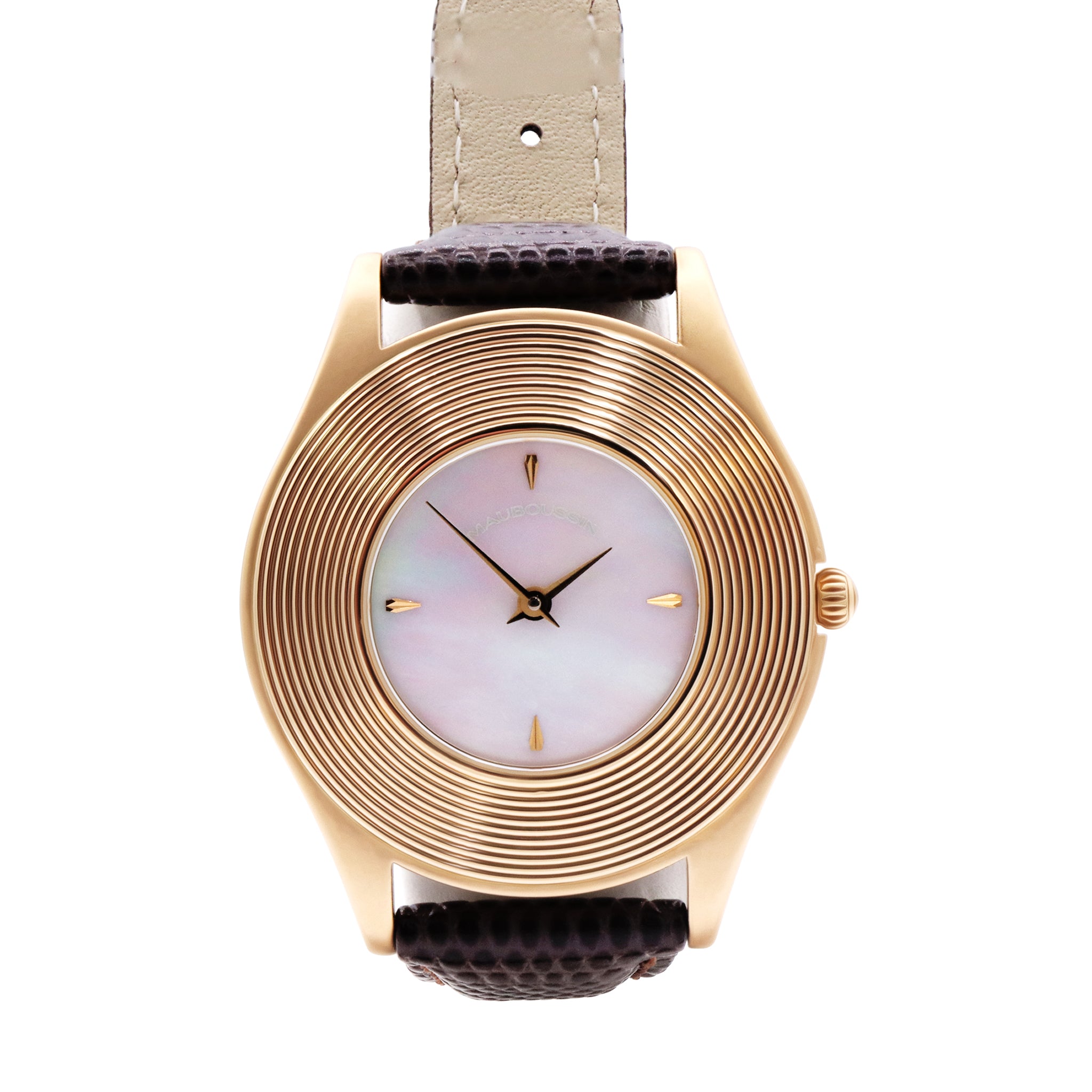 18K YELLOW GOLD, MOTHER OF PEARL DIAL