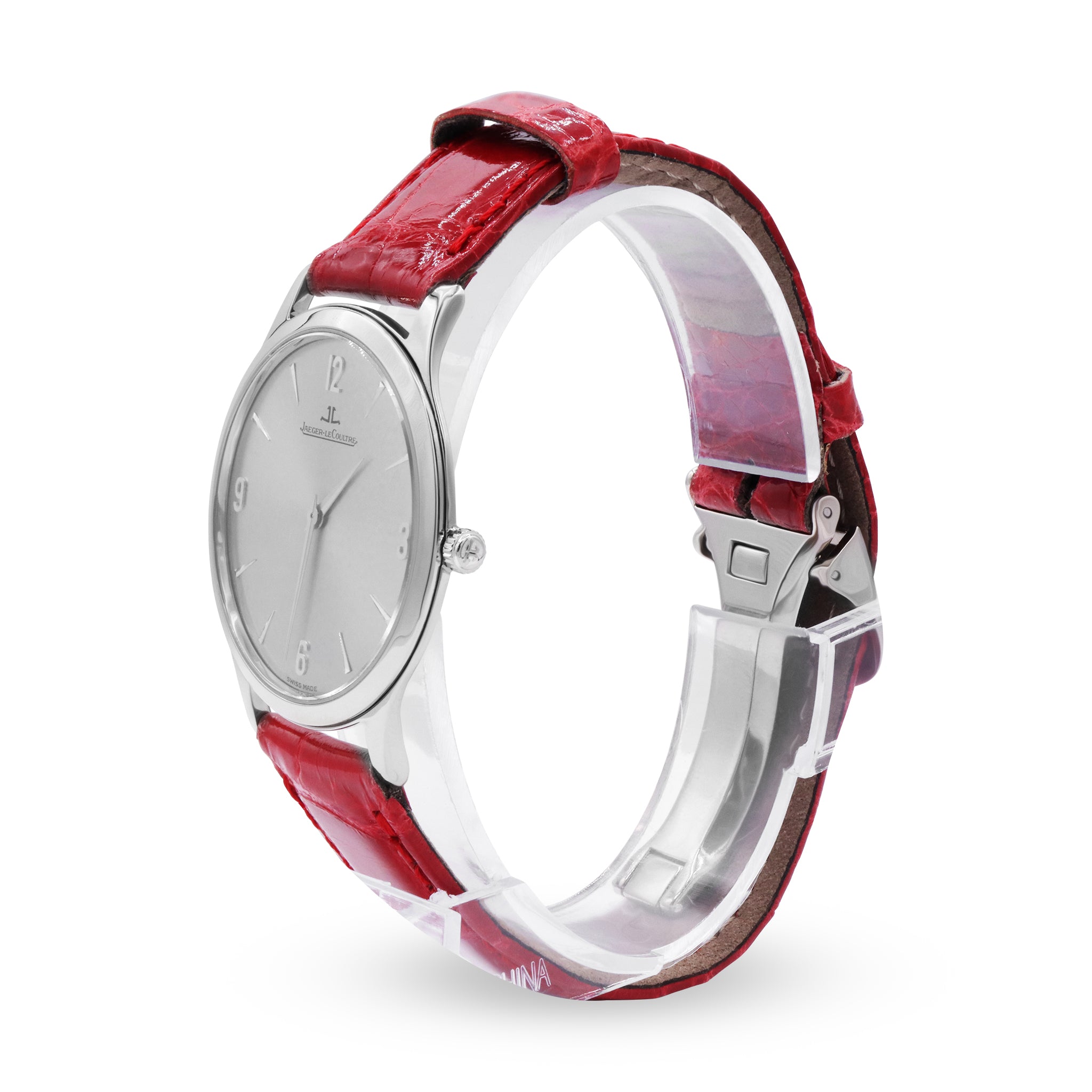 SOLD MASTER CONTROL ULTRA THIN 18K WHITE GOLD SILVER DIAL