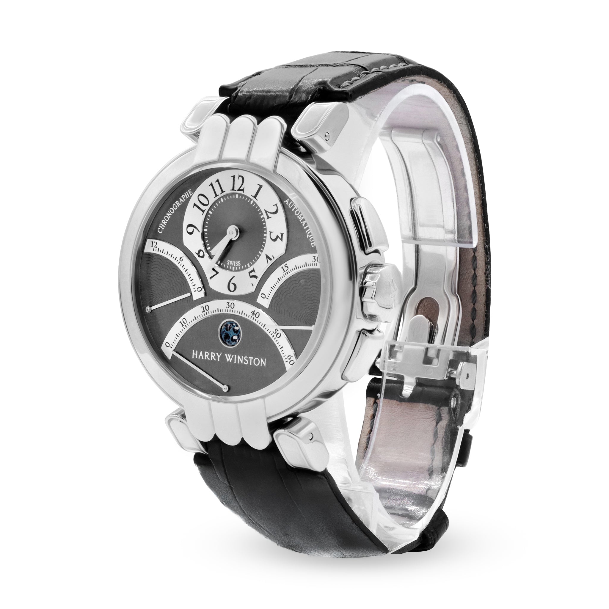 PREMIER EXCENTER CHRONOGRAPH WHITE GOLD, BLUE/GREY DIAL