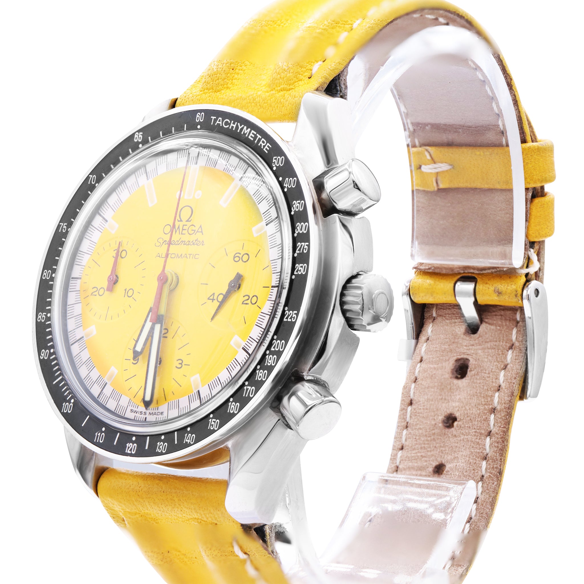 SPEEDMASTER SCHUMACHER STAINLESS STEEL YELLOW DIAL