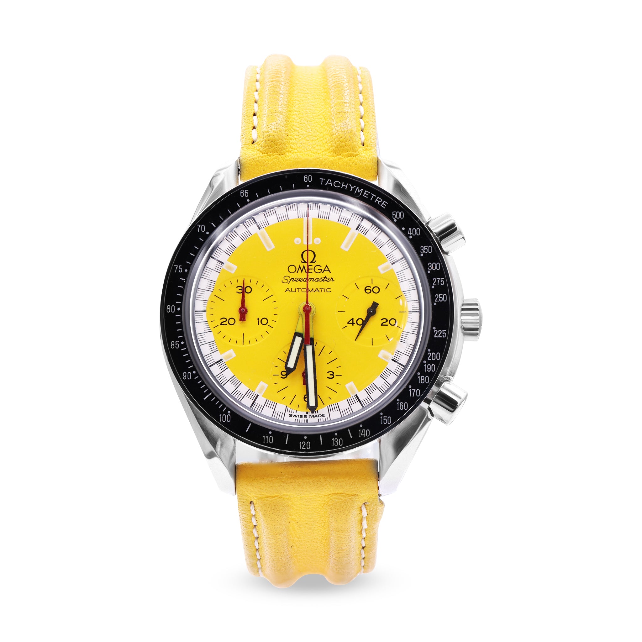 SPEEDMASTER SCHUMACHER STAINLESS STEEL YELLOW DIAL