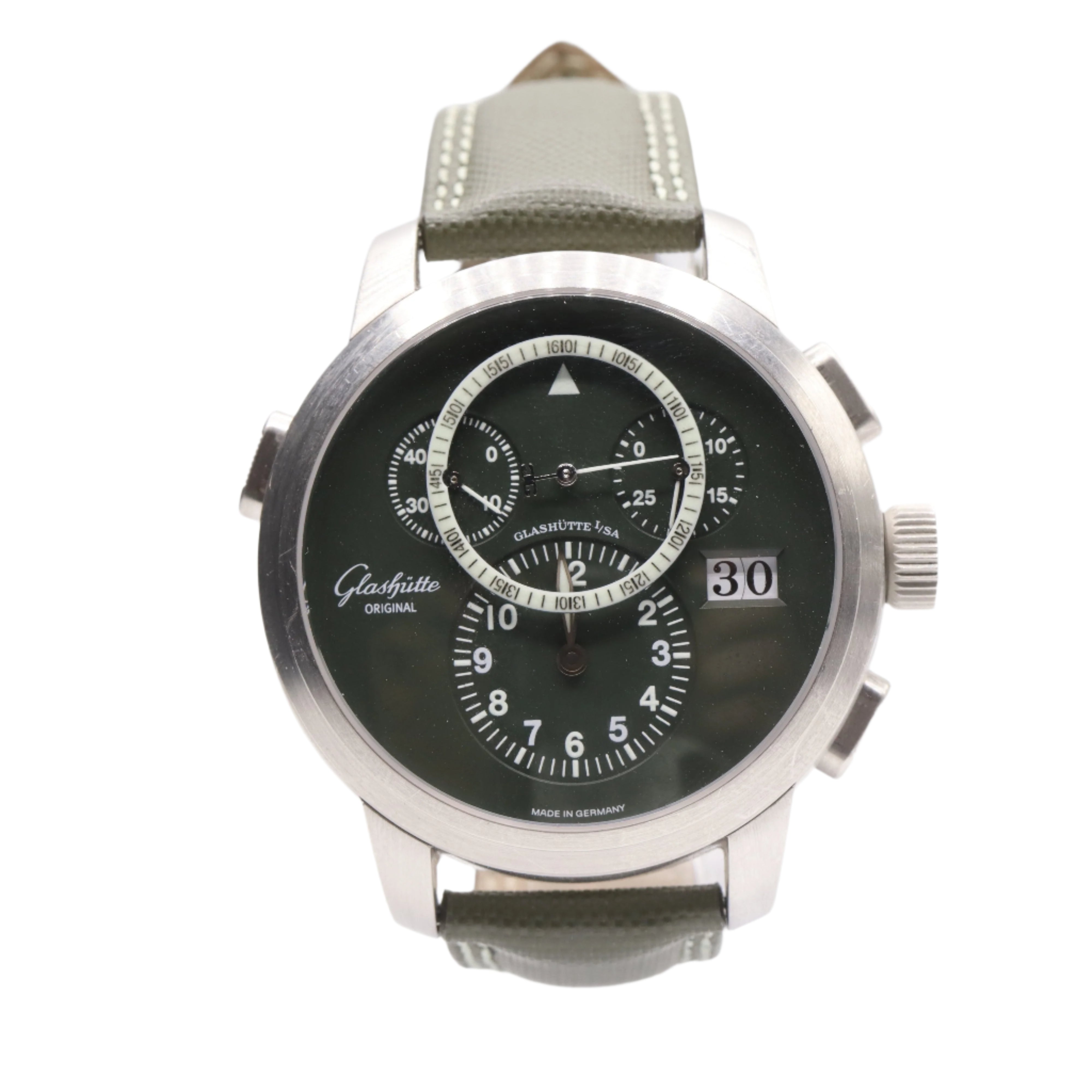 Pano Navigator Platinum Autonatic Flyback Green Dial Limited Edition of 50