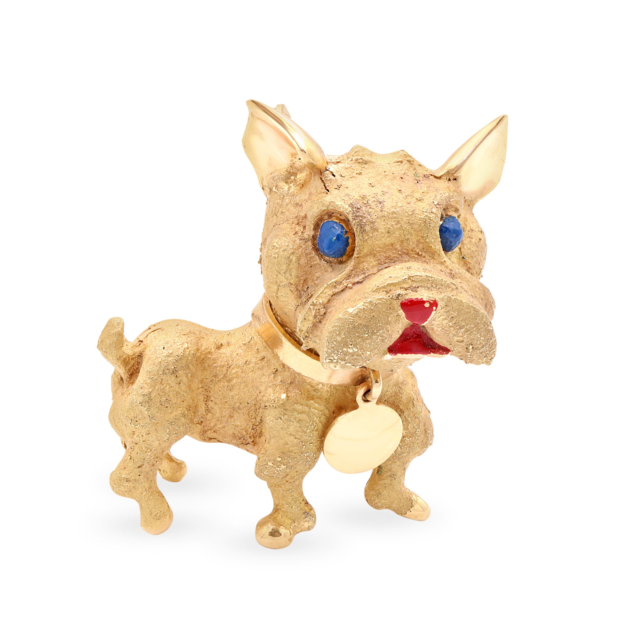 Dog with Blue Eyes Pin