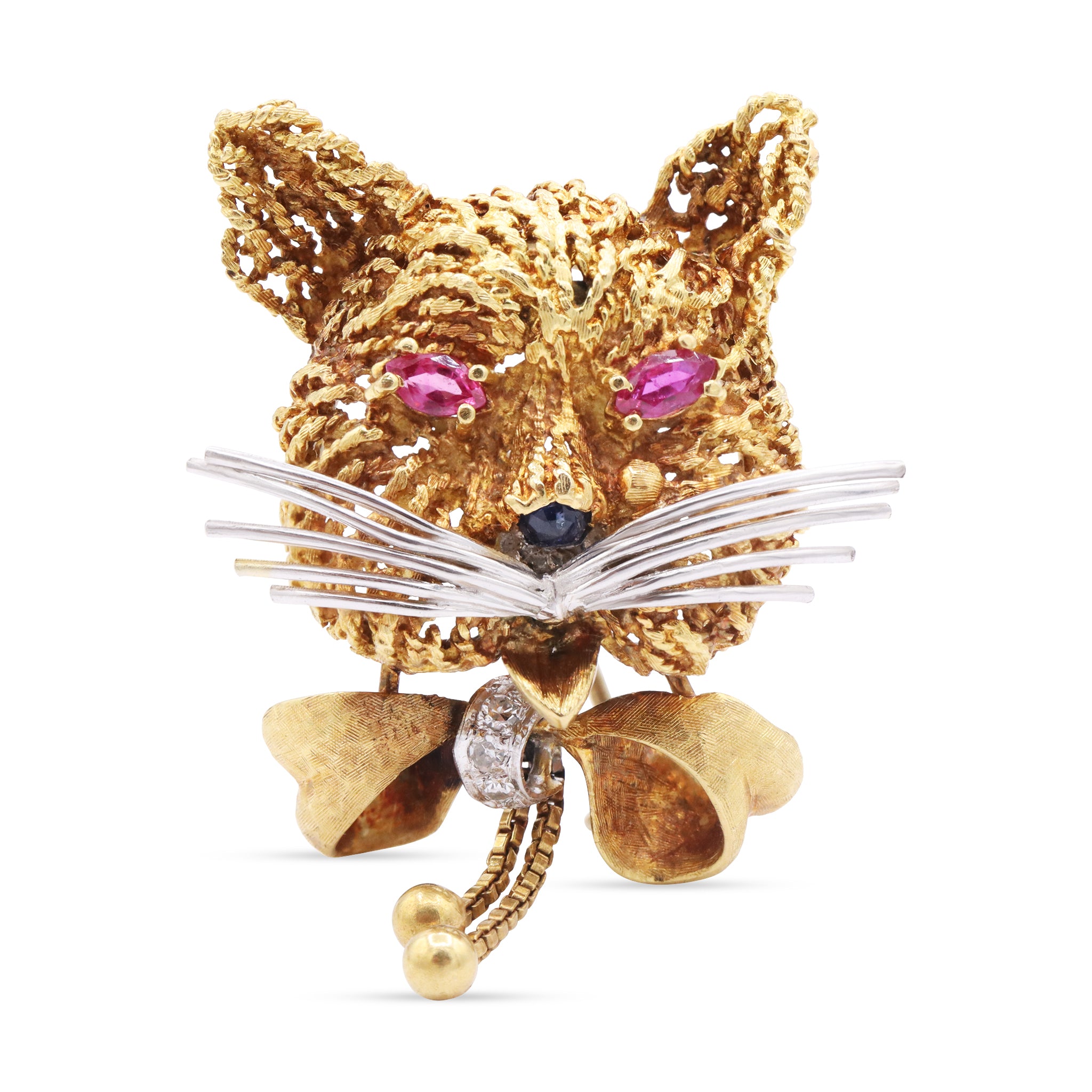 Cat with Pink Sapphire Eyes